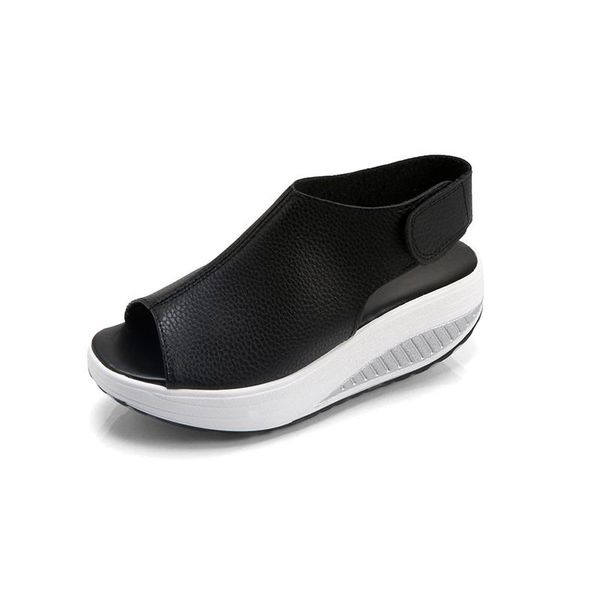 sandals summer women slippers casual shoes solid color thick bottom wedge open toe slip on slides mujer zapatos plus size 35-43, Black
sandals summer women slippers casual shoes solid color thick bottom wedge open toe slip on slides mujer zapatos plus size 35-43, Black