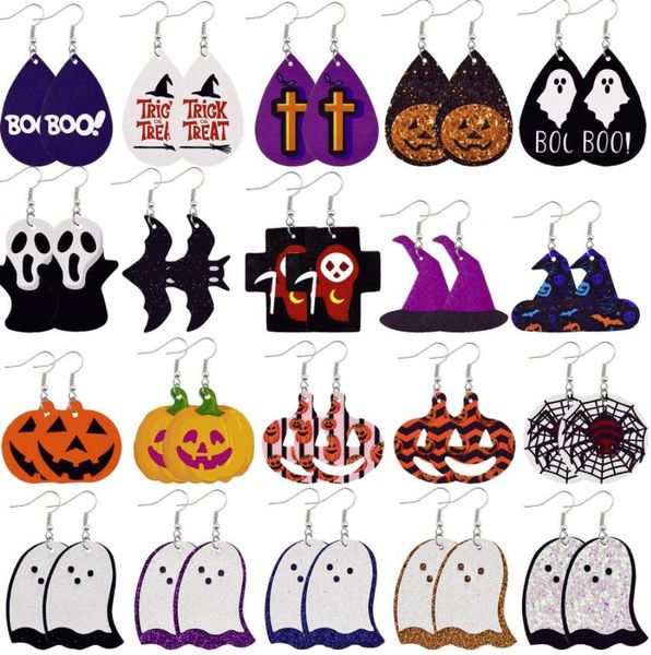 halloween earrings dangle skull sequins double-layer pu leather pumpkin ghost for women jewelry, Silver
halloween earrings dangle skull sequins double-layer pu leather pumpkin ghost for women jewelry, Silver