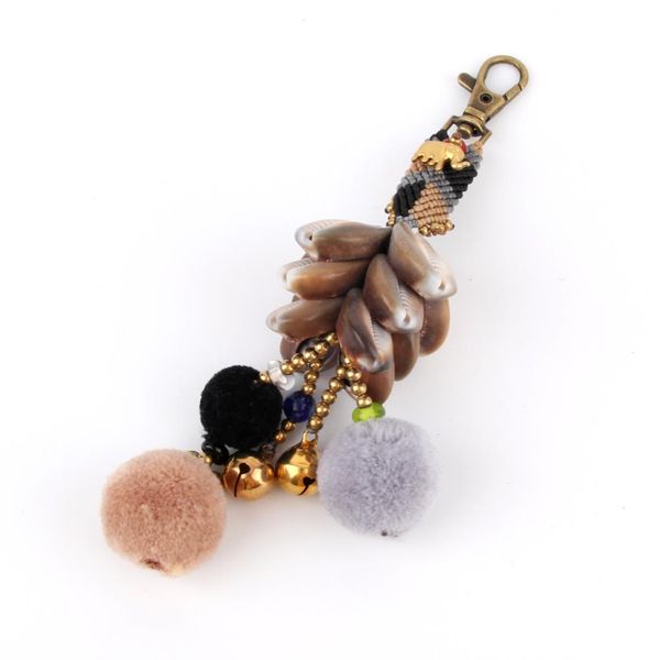 Natural Shell Colorful Bead Pompom Ball Pendant Vintage Beach Ethnic Key Chains Women Handbag Jewlery Wholesale E2665
Natural Shell Colorful Bead Pompom Ball Pendant Vintage Beach Ethnic Key Chains Women Handbag Jewlery Wholesale E2665