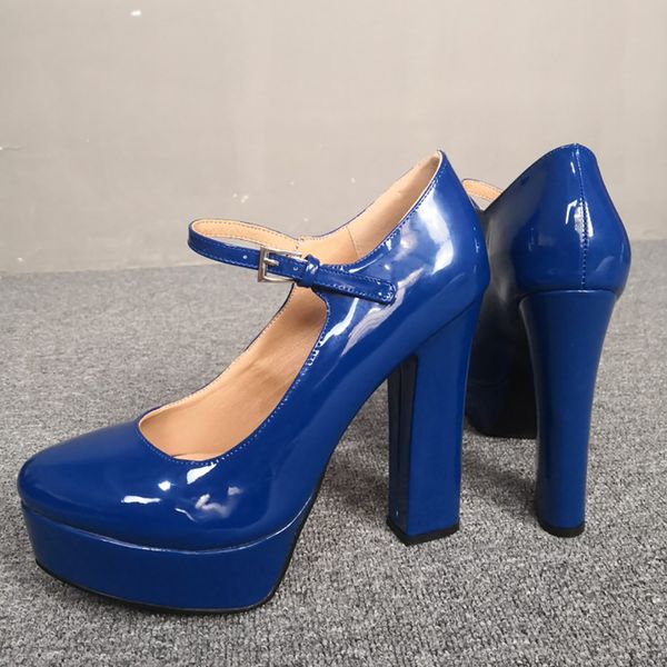 handmade real ps ladies chunky heel dress shoes patent leather mary janes platform evening party prom daily wear fashion blue pumps d723, Black
handmade real ps ladies chunky heel dress shoes patent leather mary janes platform evening party prom daily wear fashion blue pumps d723, Black