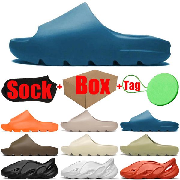 2021 with box&sock&tag kanye slides foam runner men women sandal slippers slide sandals enflame orange pure desert sand resin mens slipper t
2021 with box&sock&tag kanye slides foam runner men women sandal slippers slide sandals enflame orange pure desert sand resin mens slipper t