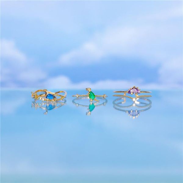 wedding rings canner sell women's ring colorful zircon dinosaur 7mm finger for birthday gift 2021 trend cute anillos bijoux femme, Slivery;golden
wedding rings canner sell women's ring colorful zircon dinosaur 7mm finger for birthday gift 2021 trend cute anillos bijoux femme, Slivery;golden
