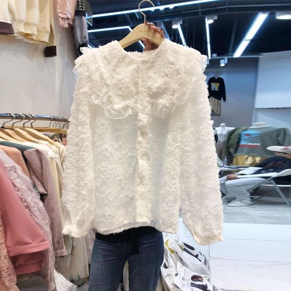south korea dongdaemun spring 2021 lace agaric edge shirt match everything sweet tassel blouse women's blouses & shirts, White
south korea dongdaemun spring 2021 lace agaric edge shirt match everything sweet tassel blouse women's blouses & shirts, White