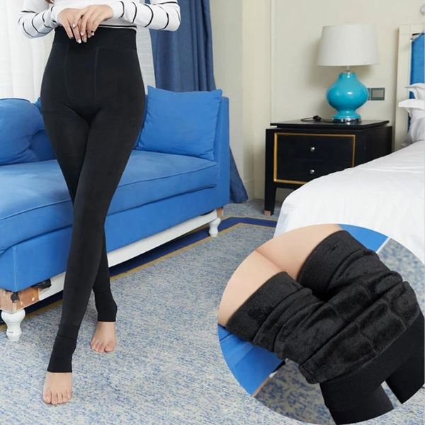 women's leggings fleece lined warm women girls winter high waist thick legging super elastic pants nov99, Black
women's leggings fleece lined warm women girls winter high waist thick legging super elastic pants nov99, Black