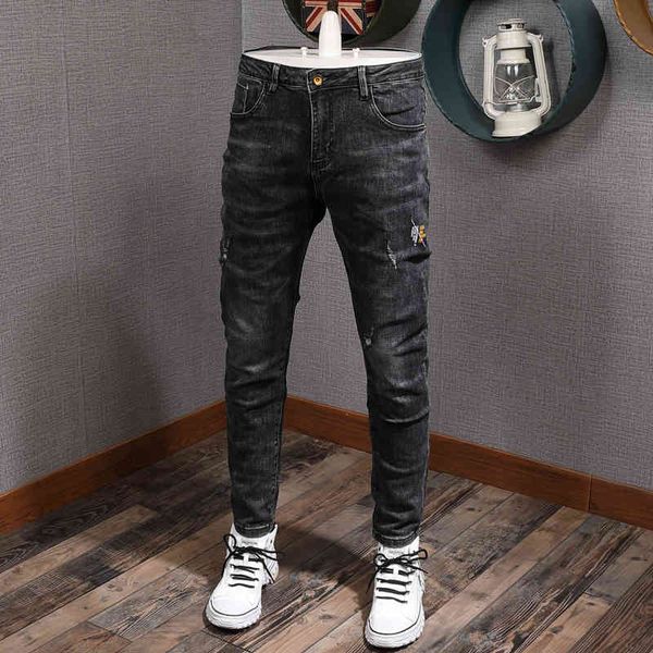 jeans korean style fashion men jeans newly designer elastic slim fit casual denim trousers vintage retro black gray pencil pants homme, Blue
jeans korean style fashion men jeans newly designer elastic slim fit casual denim trousers vintage retro black gray pencil pants homme, Blue