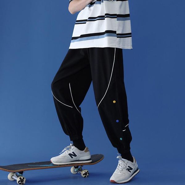 men's sport pants joggers comfortable casual drawstring for men streetwear loose male trouser trendy sweatpants, Black
men's sport pants joggers comfortable casual drawstring for men streetwear loose male trouser trendy sweatpants, Black