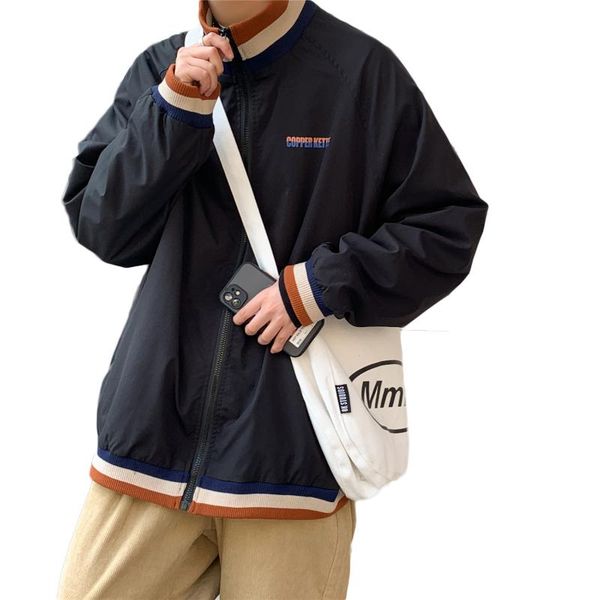men's jackets fashion coats stripe rib stand collar raglan sleeve vintage baseball letter logo print oversized clothing, Black;brown
men's jackets fashion coats stripe rib stand collar raglan sleeve vintage baseball letter logo print oversized clothing, Black;brown