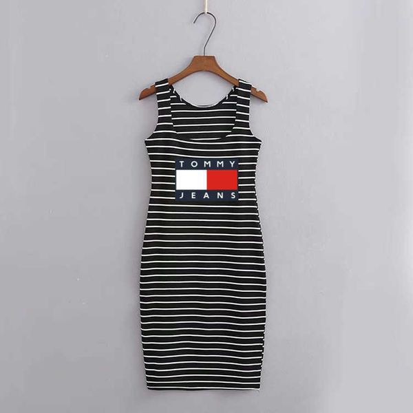 taiwan new 2021 station suspender stripe fashion brand printed hip dress, Black;gray
taiwan new 2021 station suspender stripe fashion brand printed hip dress, Black;gray