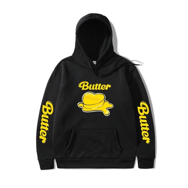 2021 bangtan boys new song butter hoodie men's and women's hoodies with plush sweater, Black
2021 bangtan boys new song butter hoodie men's and women's hoodies with plush sweater, Black