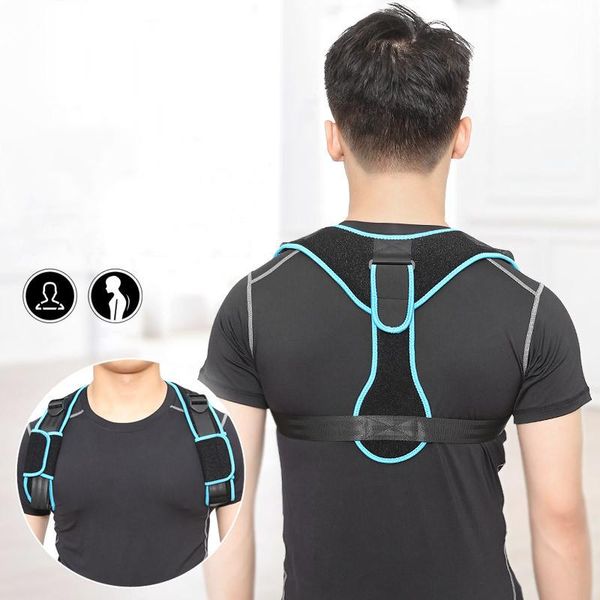 1pc back correction belt corrective posture clavicle l sport safety body builng supplydi support, Black;blue
1pc back correction belt corrective posture clavicle l sport safety body builng supplydi support, Black;blue