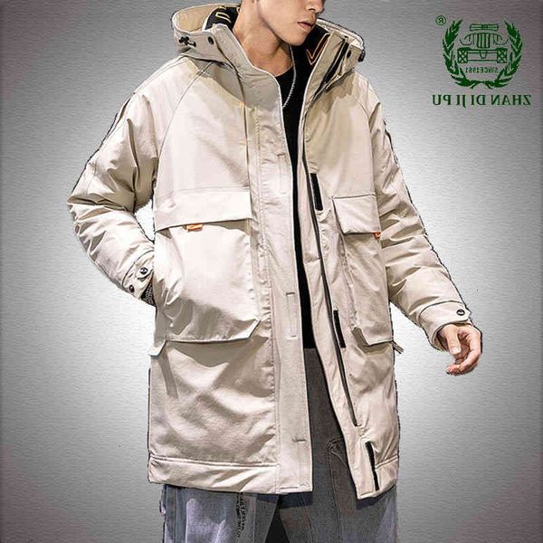 warm thicken men down coats white duck jackets male cargo solid color big pocket hooded mid-length clothes mens, Black
warm thicken men down coats white duck jackets male cargo solid color big pocket hooded mid-length clothes mens, Black