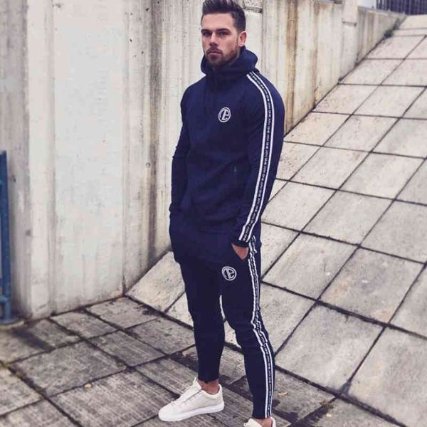 tracksuits fall running set men long sleeve jacket sweatpants sportswear fitness hoodies sweatshirt pants gym sports suit male tracksuit, Gray
tracksuits fall running set men long sleeve jacket sweatpants sportswear fitness hoodies sweatshirt pants gym sports suit male tracksuit, Gray