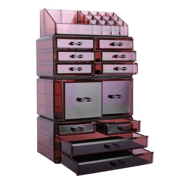 4pcs/set plastic cosmetics storage rack transparent coffee dimensions: (9.45 x 5.71 16.14) / (24 14.5 41)cm (l x190812218 cosmetic bags & ca
4pcs/set plastic cosmetics storage rack transparent coffee dimensions: (9.45 x 5.71 16.14) / (24 14.5 41)cm (l x190812218 cosmetic bags & ca
