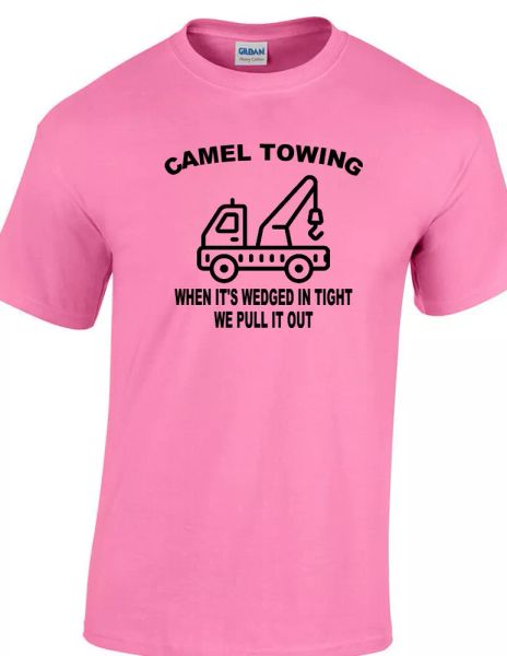 camel towing t-shirt funny humor rude truck tow vulgar nasty gross tee, White;black
camel towing t-shirt funny humor rude truck tow vulgar nasty gross tee, White;black