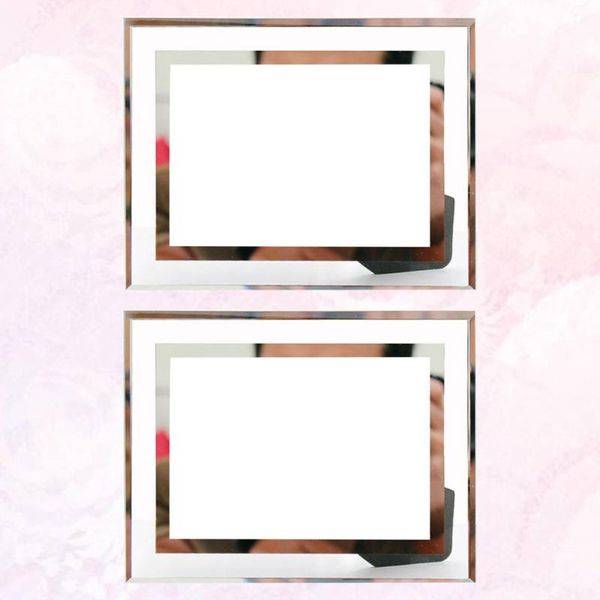 frames 2pcs crystal glass po frame delicate picture deskdecoration paperboard (silver)
frames 2pcs crystal glass po frame delicate picture deskdecoration paperboard (silver)