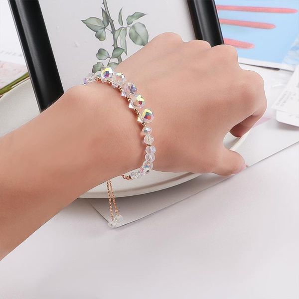bangle sweet shiny transparent crystal beaded adjustable bracelets temperament charms bangles for women girls jewelry gifts, Black
bangle sweet shiny transparent crystal beaded adjustable bracelets temperament charms bangles for women girls jewelry gifts, Black