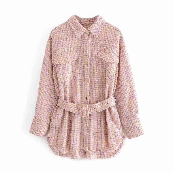 vintage chic pockets tassel plaid tweed jacket with belt women fashion single breasted lapel collar coat female chic outerwear 210520, Black;brown
vintage chic pockets tassel plaid tweed jacket with belt women fashion single breasted lapel collar coat female chic outerwear 210520, Black;brown