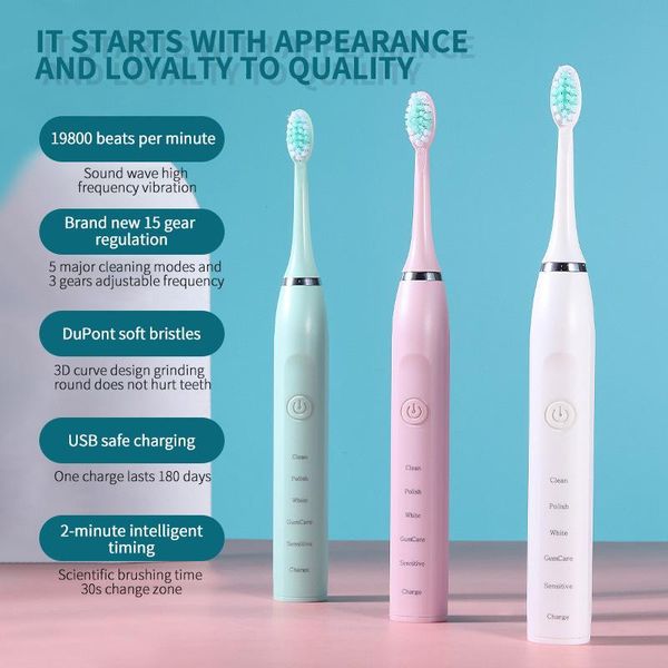 smart electric toothbrush sterilization male and female couple sonic charging soft-bristle
smart electric toothbrush sterilization male and female couple sonic charging soft-bristle