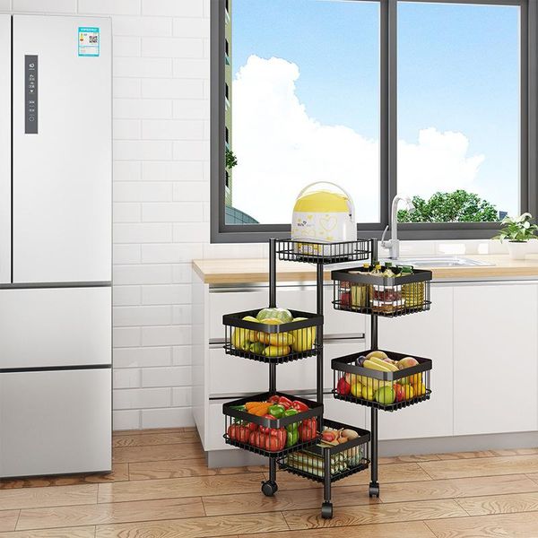storage baskets carbon steel floor multi-layer rotatable rack for fruits and vegetables corner line kitchen supplies
storage baskets carbon steel floor multi-layer rotatable rack for fruits and vegetables corner line kitchen supplies