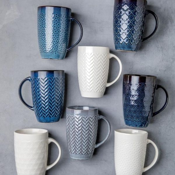 mugs 600ml nordic ceramic mug coffee cup creative embossed water large capacity office milk juice drinking cuphandgrip
mugs 600ml nordic ceramic mug coffee cup creative embossed water large capacity office milk juice drinking cuphandgrip