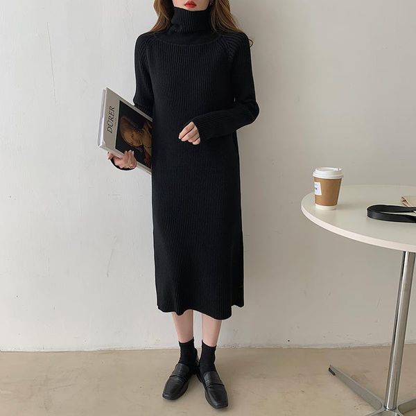 casual dresses 2021 autumn and winter thick high-necked loose thin wild temperament base knitted over-the-knee dress, Black;gray
casual dresses 2021 autumn and winter thick high-necked loose thin wild temperament base knitted over-the-knee dress, Black;gray