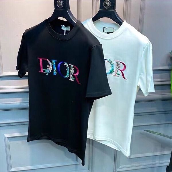 Men's T-Shirts summer Korean men's short T-shirt high end light luxury embroidered top half sleeve shirt R1YA, White;black
Men's T-Shirts summer Korean men's short T-shirt high end light luxury embroidered top half sleeve shirt R1YA, White;black
