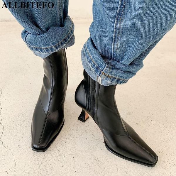 boots allbitefo size 33-41 autumn square toe soft elastic material women high heel shoes fashion girls ankle, Black
boots allbitefo size 33-41 autumn square toe soft elastic material women high heel shoes fashion girls ankle, Black