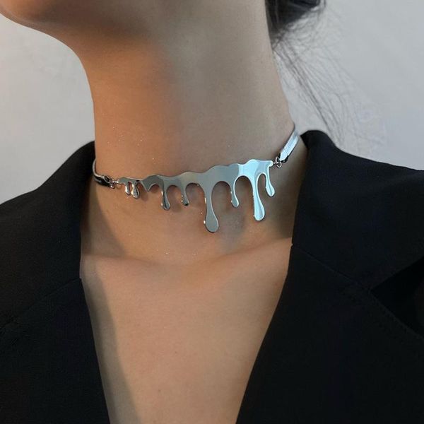 pendant necklaces vsnow statement vintage irregular waterdrop chokers necklace for women girl simple silver color stainless steel jewelry
pendant necklaces vsnow statement vintage irregular waterdrop chokers necklace for women girl simple silver color stainless steel jewelry