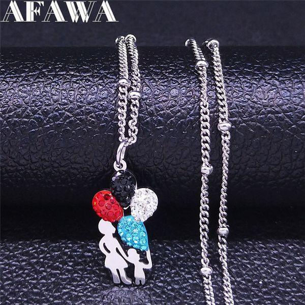 mom baby balloon stainless steel colour crystal necklace women silver color statement necklaces jewelry bijoux femme n4806s01
mom baby balloon stainless steel colour crystal necklace women silver color statement necklaces jewelry bijoux femme n4806s01