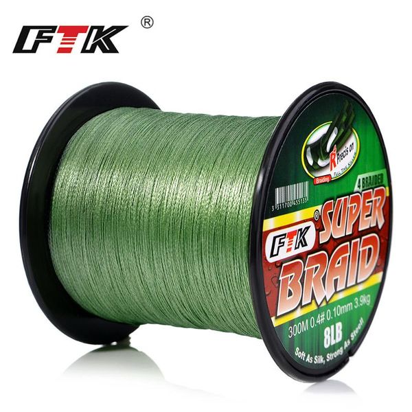 braid line ftk 300m pe braided fishing wire code 4 strands 8lb-60lb 0.1mm-0.4mm multifilament
braid line ftk 300m pe braided fishing wire code 4 strands 8lb-60lb 0.1mm-0.4mm multifilament