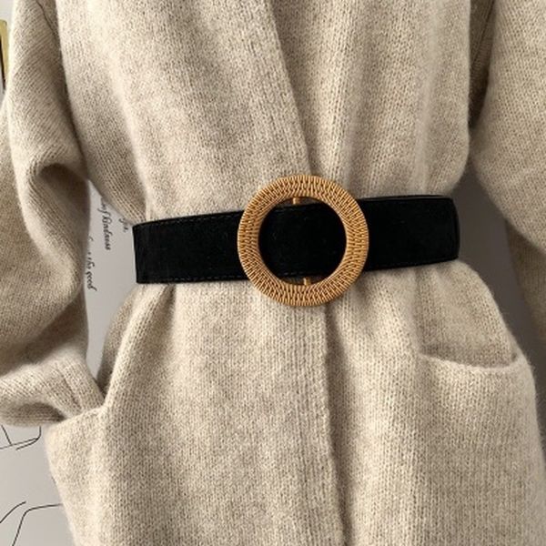belts new large women's belt of the decorate round fashion fiber party, Black;brown 
belts new large women's belt of the decorate round fashion fiber party, Black;brown