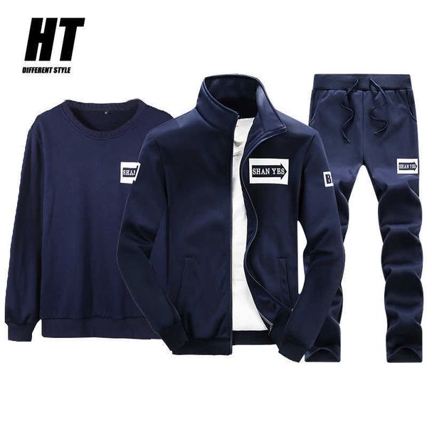 3 pieces men tracksuits spring autumn solid color sportswear jacket+pants casual gyms print polyester suit men's sports set coat 210603, Gray
3 pieces men tracksuits spring autumn solid color sportswear jacket+pants casual gyms print polyester suit men's sports set coat 210603, Gray