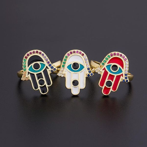 cluster rings 2021 fashion elegant blue evil eye cubic zirconia palm 3 colors choice adjustable jewelry finger ring women lucky gift, Golden;silver
cluster rings 2021 fashion elegant blue evil eye cubic zirconia palm 3 colors choice adjustable jewelry finger ring women lucky gift, Golden;silver
