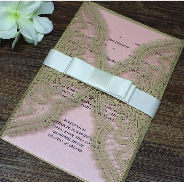 2021 16 invitations gold & pink lace birthday party quinceanera thanksgiving invitations laser cutting pink inner sheet custom printing, White
2021 16 invitations gold & pink lace birthday party quinceanera thanksgiving invitations laser cutting pink inner sheet custom printing, White