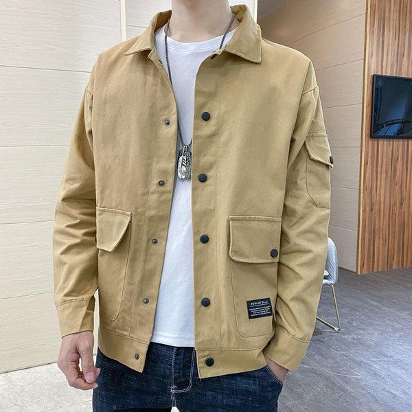 men's jackets black jacket mulit pocket cargo steetwear 2021 spring autumn hip hop windbreaker coats korean fashion coat, Black;brown
men's jackets black jacket mulit pocket cargo steetwear 2021 spring autumn hip hop windbreaker coats korean fashion coat, Black;brown