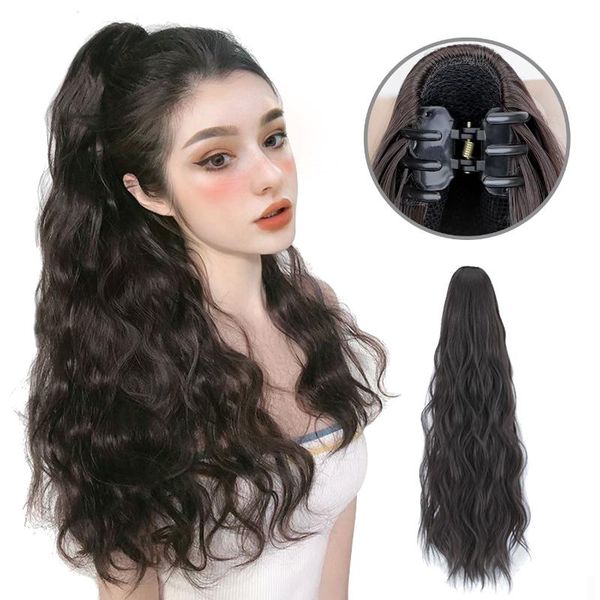synthetic wigs allaosify wig fiber heat-resistant claw on ponytail clip in hair wavy style for women black hairpiece
synthetic wigs allaosify wig fiber heat-resistant claw on ponytail clip in hair wavy style for women black hairpiece