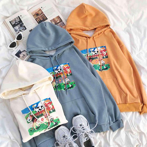 women's hoodies & sweatshirts autum winter new cute cartoon print women fleece casual loose plush thicken warm pullovers ncx2, Black
women's hoodies & sweatshirts autum winter new cute cartoon print women fleece casual loose plush thicken warm pullovers ncx2, Black