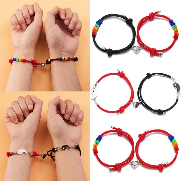 selling rainbow pineapple knot charm bracelets love splicing magnetic buckle attractive couple bracelet, Golden;silver
selling rainbow pineapple knot charm bracelets love splicing magnetic buckle attractive couple bracelet, Golden;silver
