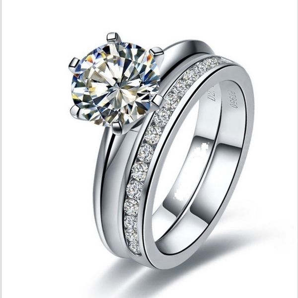 wonderful 1ct diamond set rings solid platinum 950 ring wedding jewelry, Slivery;golden
wonderful 1ct diamond set rings solid platinum 950 ring wedding jewelry, Slivery;golden