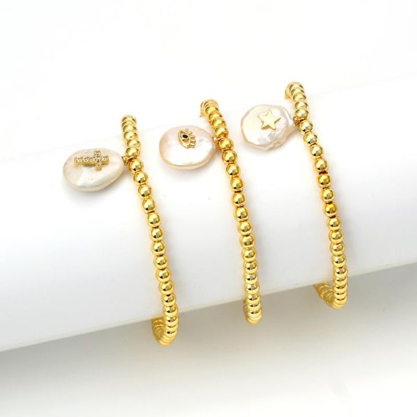 creative pearl bracelet link, chain, Black