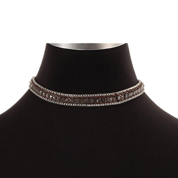 chains antique bohemian trendy drop fashion geometric clear glass crystal chocker necklace jewelry for women party, Silver
chains antique bohemian trendy drop fashion geometric clear glass crystal chocker necklace jewelry for women party, Silver