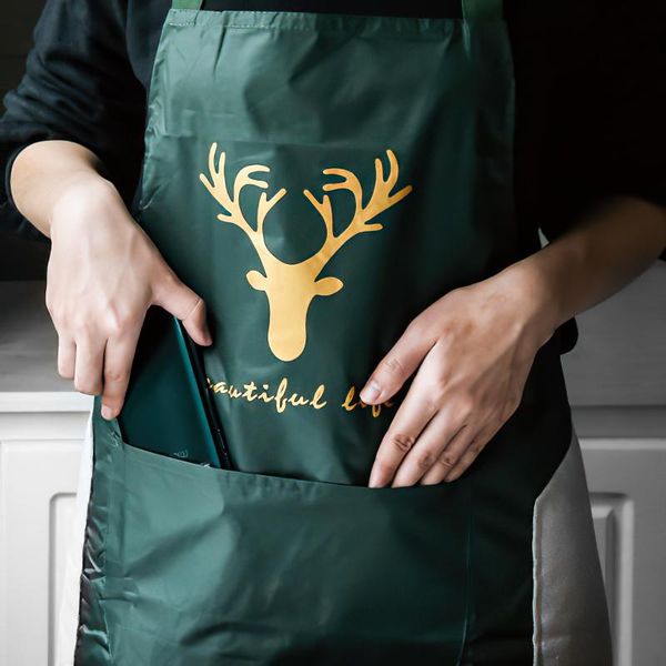 aprons woman apron waterproof oil-proof wipe hands korean large green deer hanging neck towel cooking home kitchen supplies
aprons woman apron waterproof oil-proof wipe hands korean large green deer hanging neck towel cooking home kitchen supplies