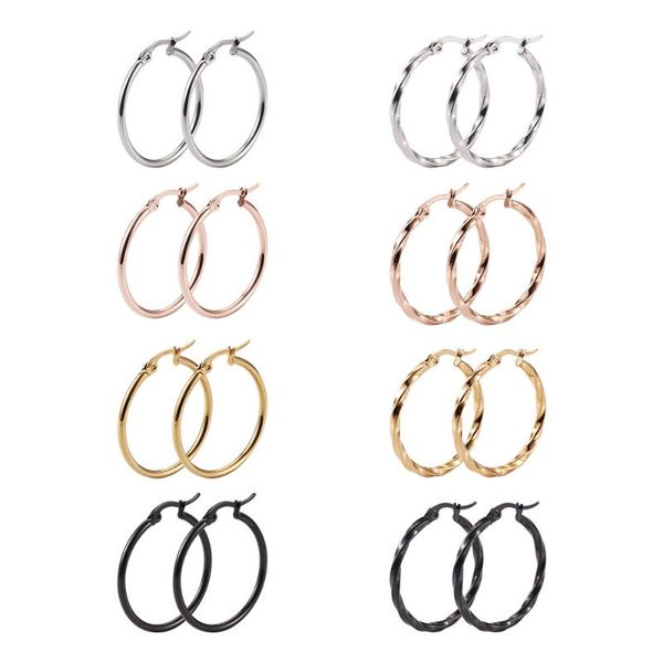 hoop & huggie stainless steel/titanium steel earrings small big simple round circle ear loop smooth twisted ring jewelry accessories, Golden;silver
hoop & huggie stainless steel/titanium steel earrings small big simple round circle ear loop smooth twisted ring jewelry accessories, Golden;silver