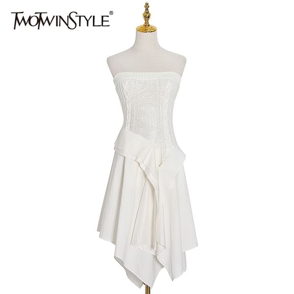 patchwork twist skirt for women high waist midi ruffle casual skirts female fashion clothing summer 210521, Black
patchwork twist skirt for women high waist midi ruffle casual skirts female fashion clothing summer 210521, Black