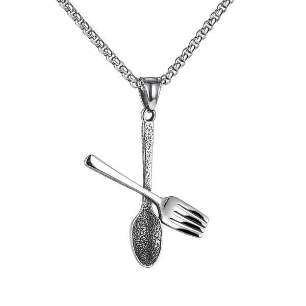 chain necklaces pendants for mens sliver spoon and fork punk style stainless steel choker tag jewelry to boys birthday gifts gx1841, Silver
chain necklaces pendants for mens sliver spoon and fork punk style stainless steel choker tag jewelry to boys birthday gifts gx1841, Silver