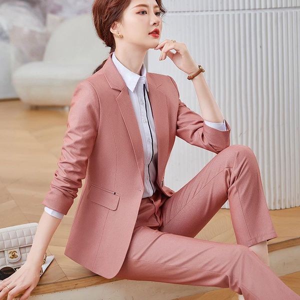 women's two piece pants 2021 spring autumn women casual solid pieces set lady ol single button blazer pencil trousers suit female loose, White
women's two piece pants 2021 spring autumn women casual solid pieces set lady ol single button blazer pencil trousers suit female loose, White