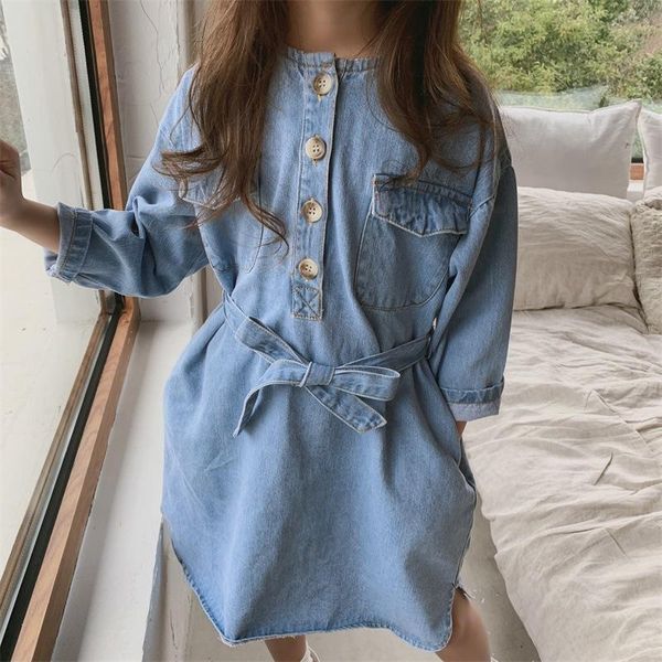 girl's dresses kids for girls spring autumn denim irregular dress korean girl long sleeve party baby clothing 3-12 year, Red;yellow
girl's dresses kids for girls spring autumn denim irregular dress korean girl long sleeve party baby clothing 3-12 year, Red;yellow