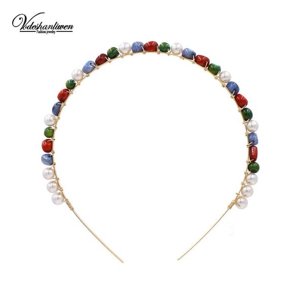 hair clips & barrettes vodeshanliwen bohemian trendy hairbands for women korean handwork round stone headbands 2021 wedding jewelry, Golden;silver
hair clips & barrettes vodeshanliwen bohemian trendy hairbands for women korean handwork round stone headbands 2021 wedding jewelry, Golden;silver
