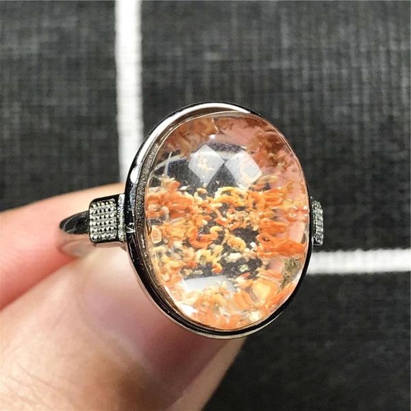 cluster rings 17x14mm natural phantom quartz ring jewelry for woman lady man crystal silver oval beads love beauty adjustable, Golden;silver
cluster rings 17x14mm natural phantom quartz ring jewelry for woman lady man crystal silver oval beads love beauty adjustable, Golden;silver