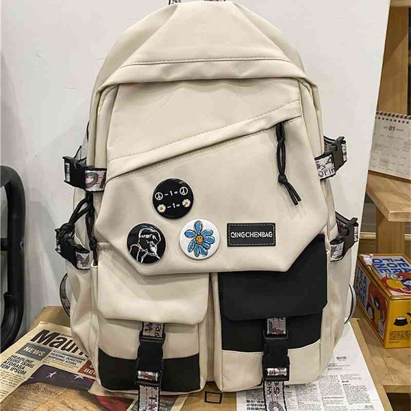 schoolbag female college -capacity junior high school students 2021 new street fashion backpack men's travel
schoolbag female college -capacity junior high school students 2021 new street fashion backpack men's travel